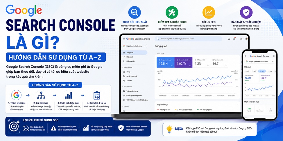Google Search Console Là Gì? Hướng Dẫn Sử Dụng Từ A–Z 2026
